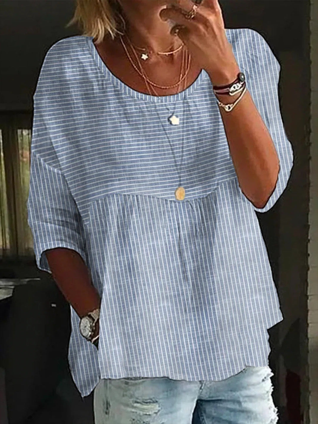 Leiny | Coastal Stripe Top