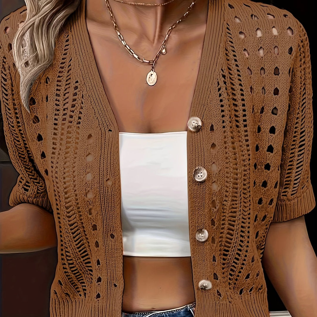 Sophie™ | Elegant V‑Neck Knitted Cardigan