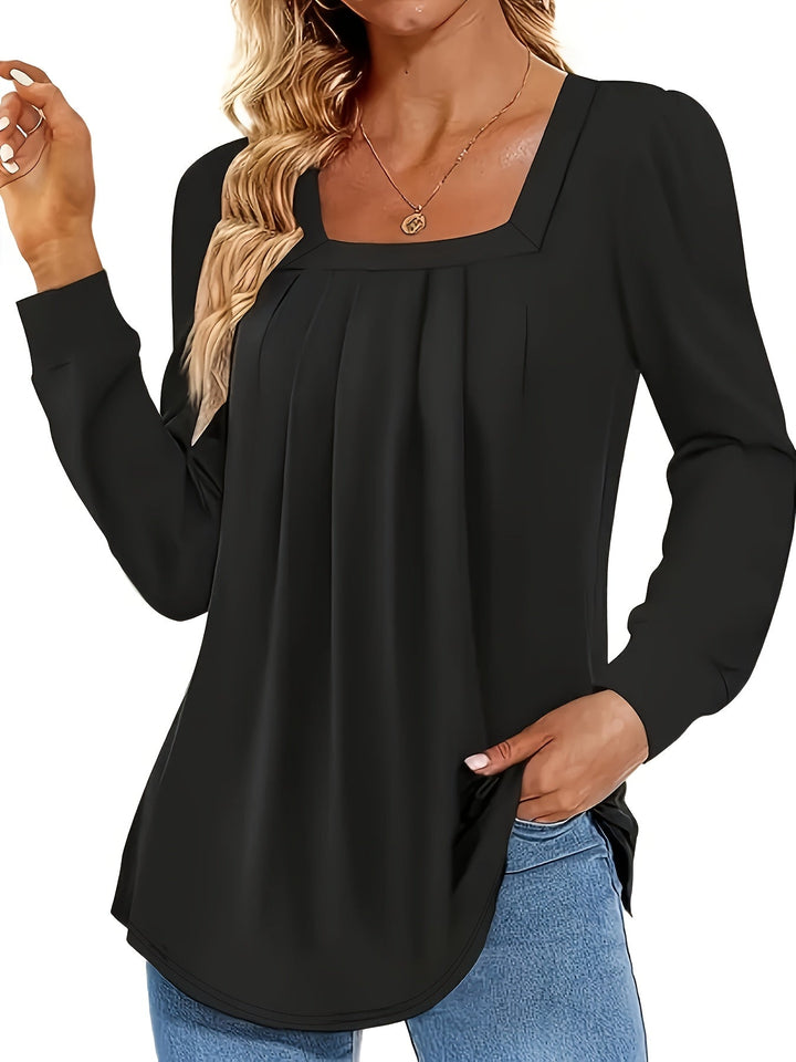 Vivian™ | Soft Long‑Sleeve Blouse