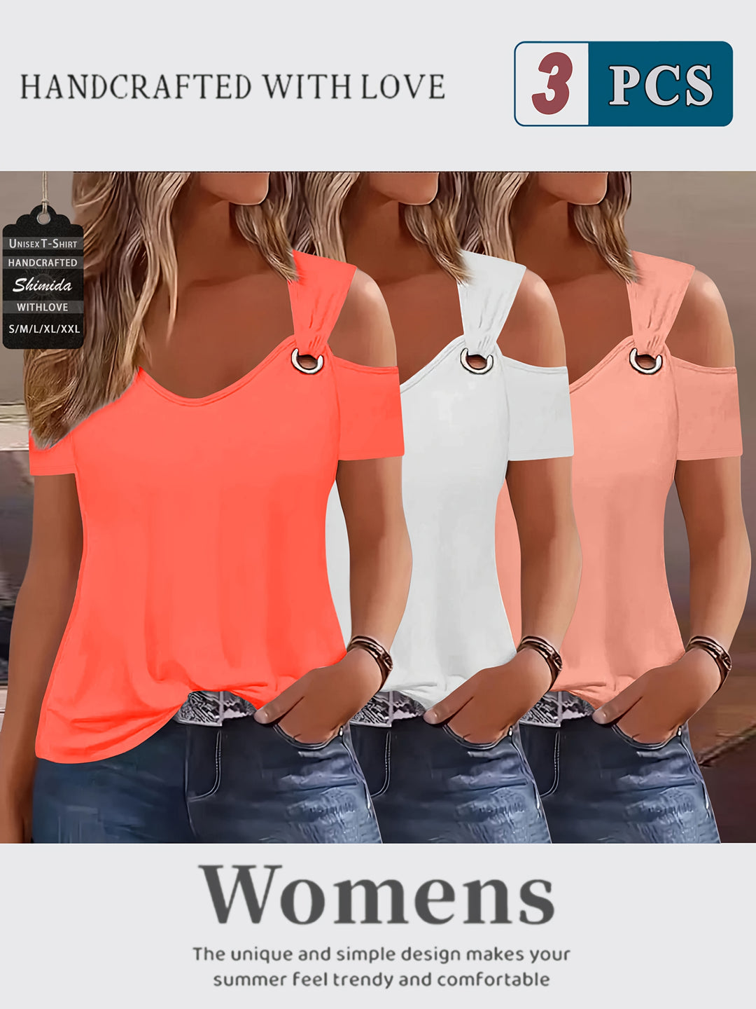 Abigail™ | Off‑the‑Shoulder Short‑Sleeve Tee Set