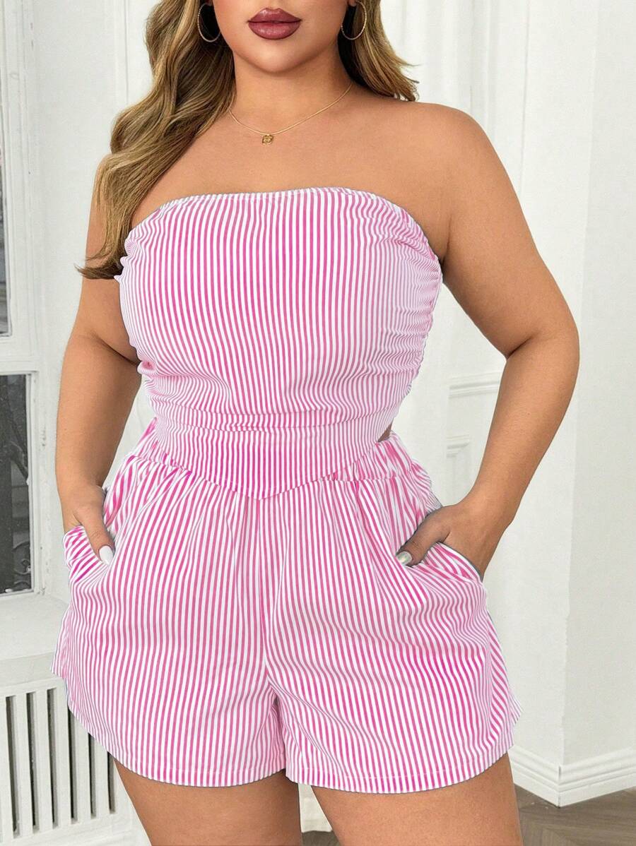 Ruth™ | Classic Striped Crop Top & Shorts Set