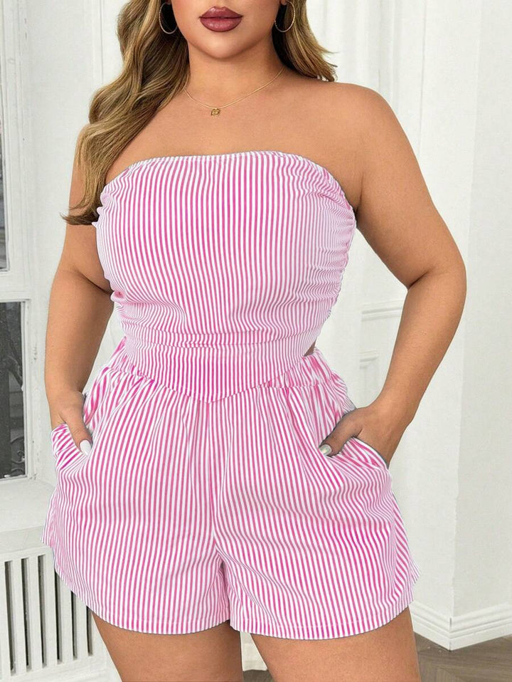 Ruth™ | Classic Striped Crop Top & Shorts Set