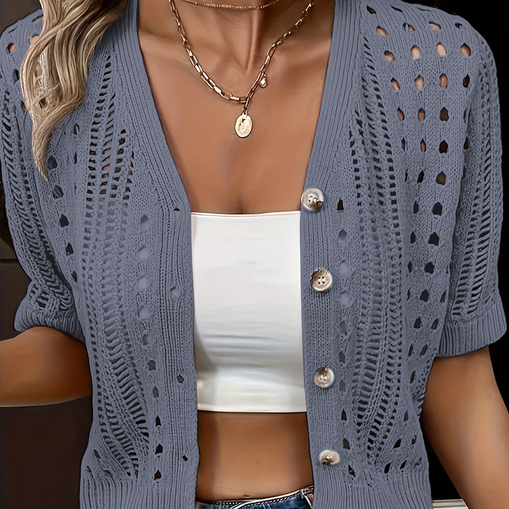 Sophie™ | Elegant V‑Neck Knitted Cardigan