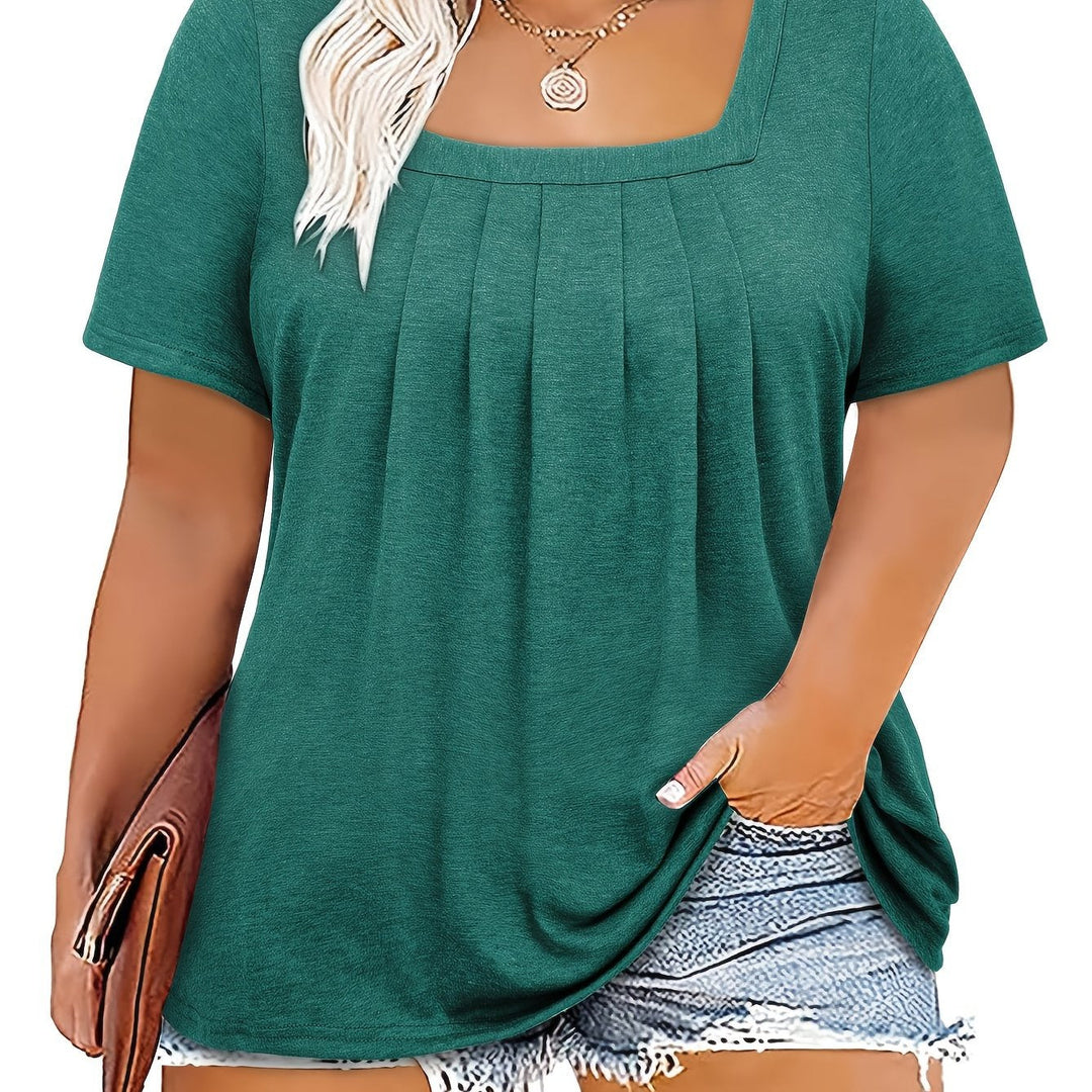Sophia™ | Elegant Square‑Neck Top