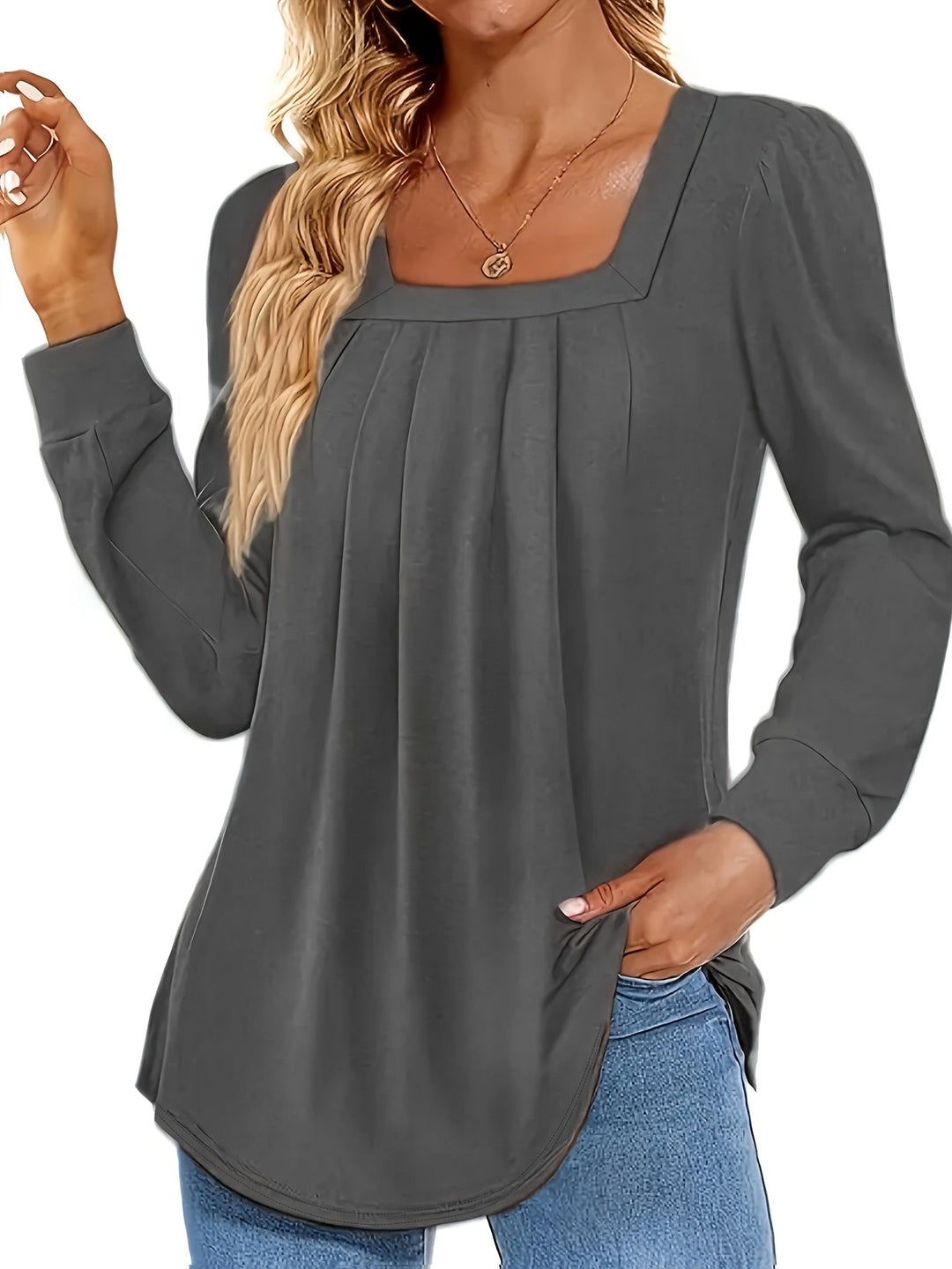Vivian™ | Soft Long‑Sleeve Blouse
