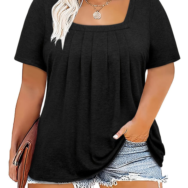 Sophia™ | Elegant Square‑Neck Top