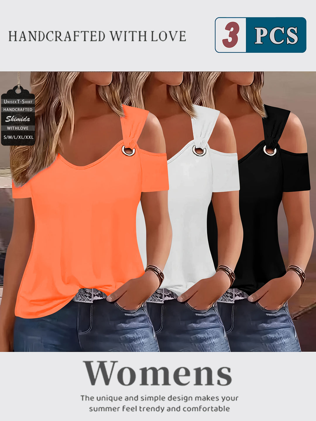 Abigail™ | Off‑the‑Shoulder Short‑Sleeve Tee Set