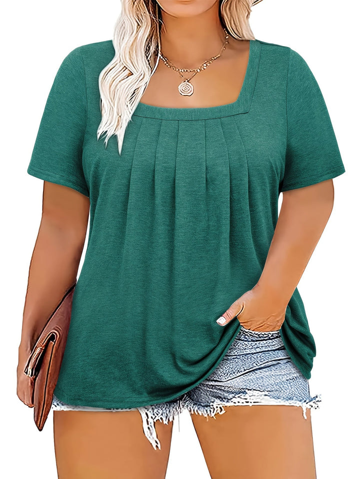 Sophia™ | Elegant Square‑Neck Top