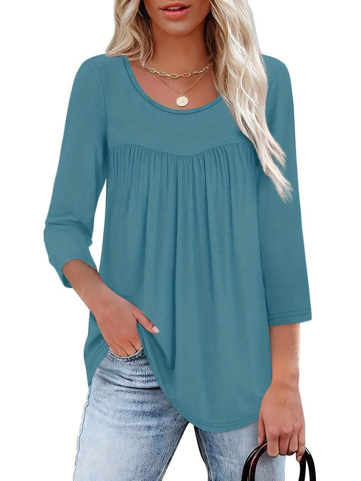 Ellen™ | Effortless 3/4‑Sleeve Top