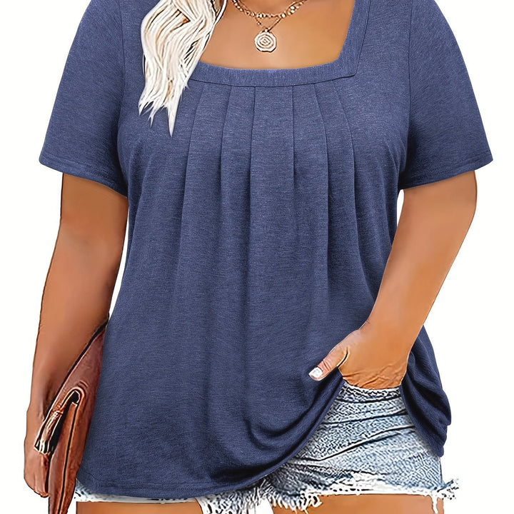 Sophia™ | Elegant Square‑Neck Top