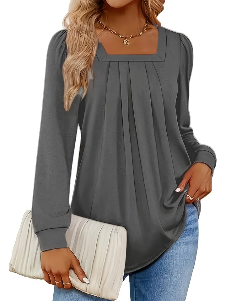 Vivian™ | Soft Long‑Sleeve Blouse