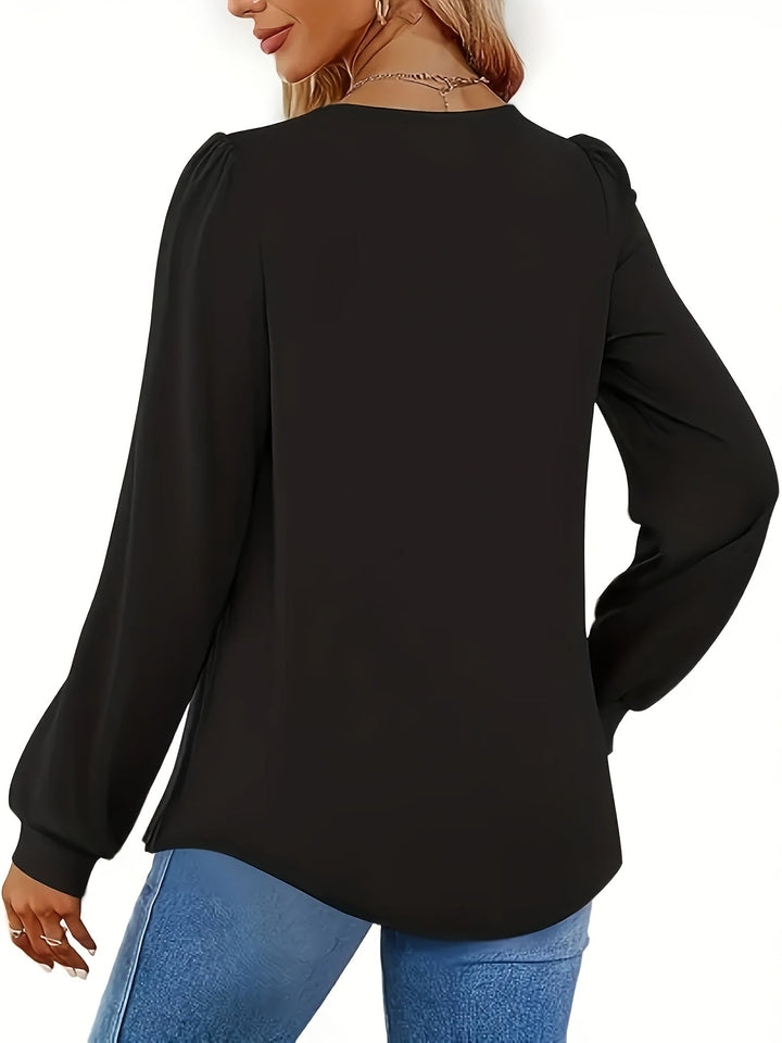 Vivian™ | Soft Long‑Sleeve Blouse