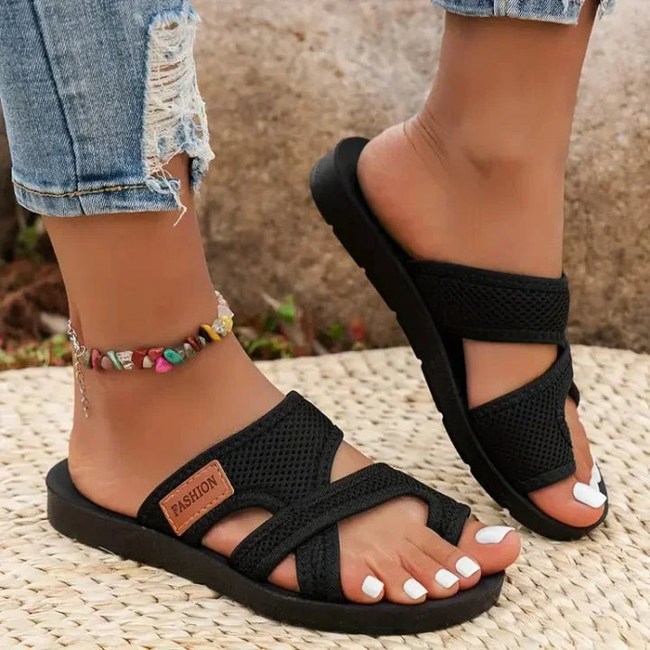 Thea | Mesh Slip-On Sandals