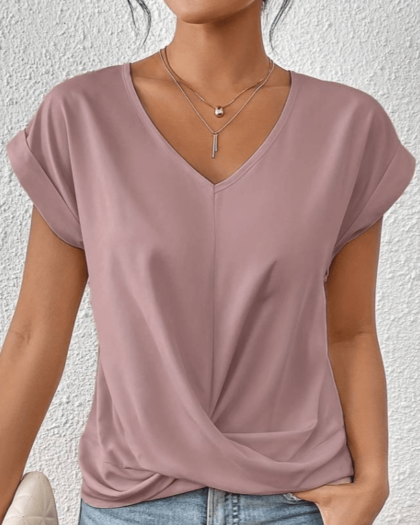Lenora™ | Elegant V-Neck Top