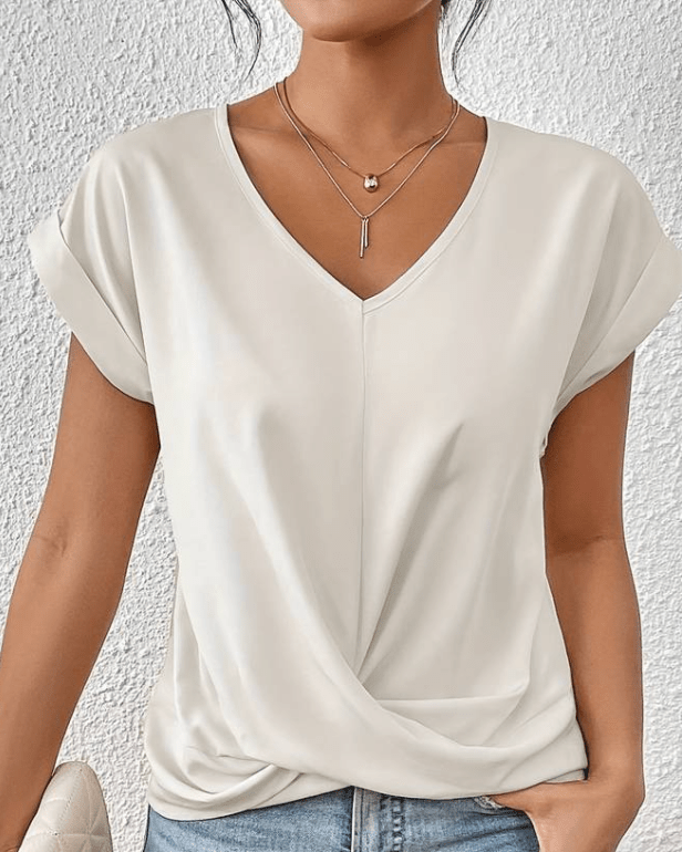 Lenora™ | Elegant V-Neck Top