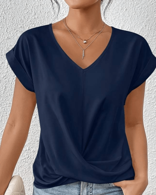 Lenora™ | Elegant V-Neck Top