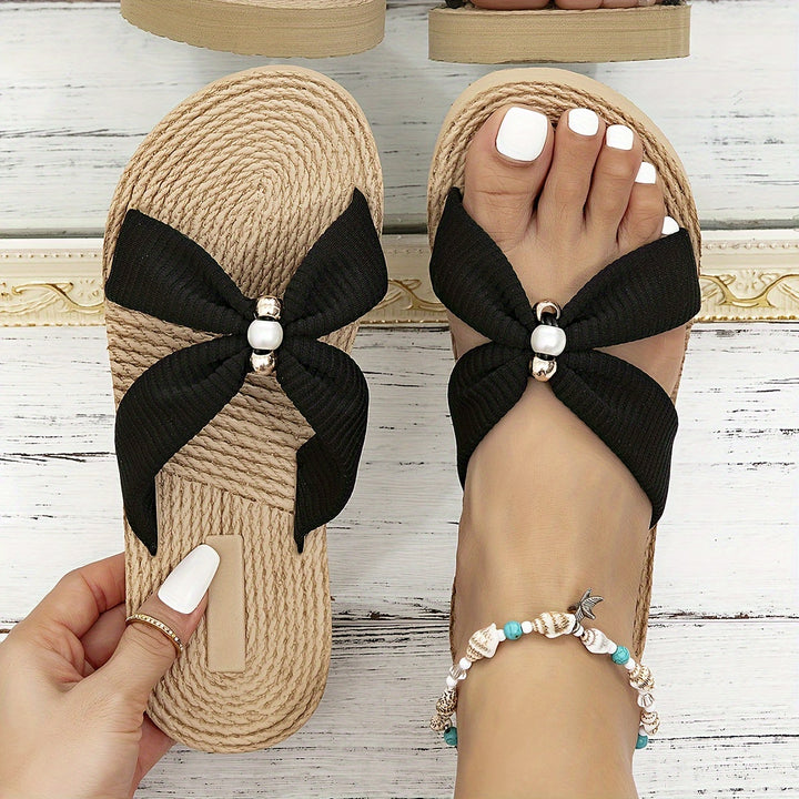 Lena™ | Pearl Accent Summer Slides