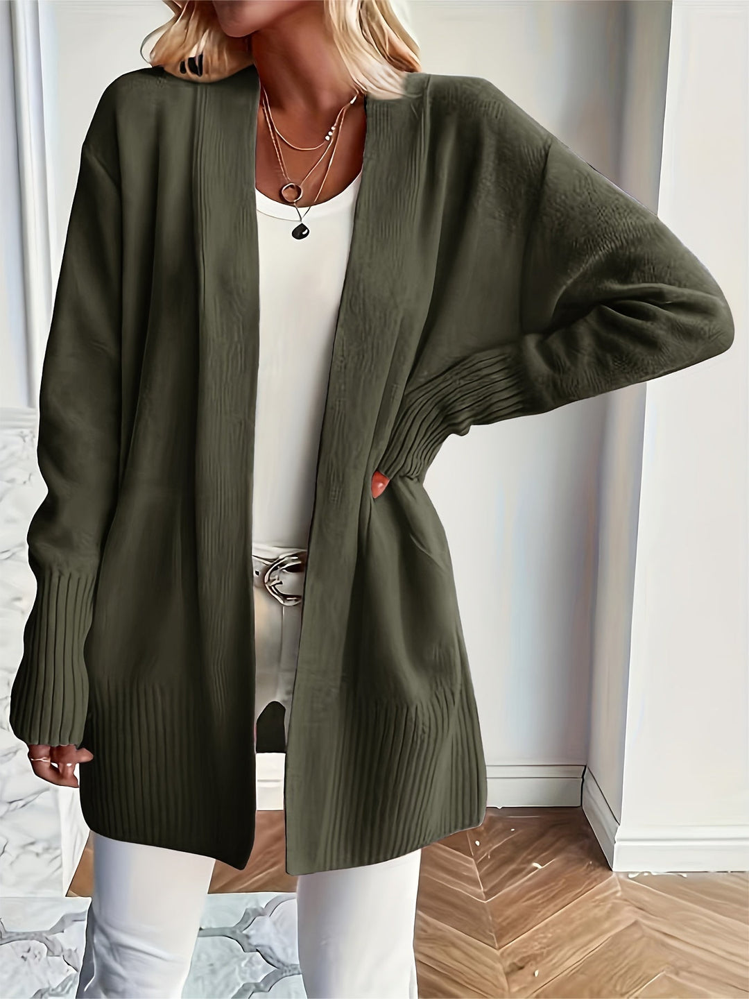Claire™ | Soft Knit Open Cardigan