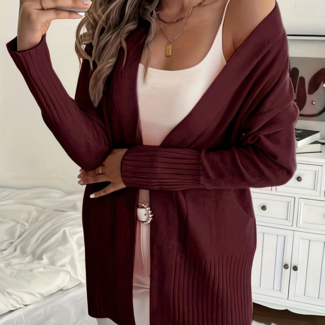 Claire™ | Soft Knit Open Cardigan