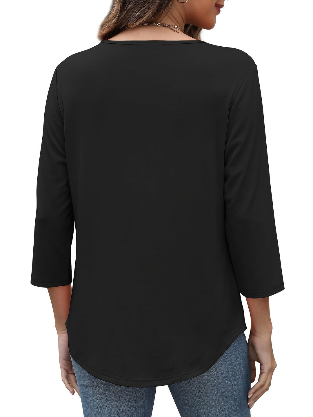 Ellen™ | Effortless 3/4‑Sleeve Top