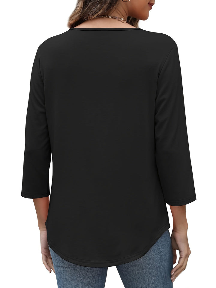 Ellen™ | Effortless 3/4‑Sleeve Top