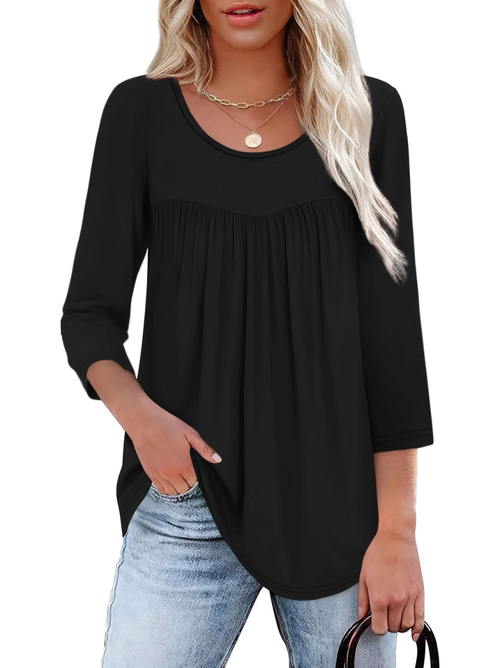 Ellen™ | Effortless 3/4‑Sleeve Top