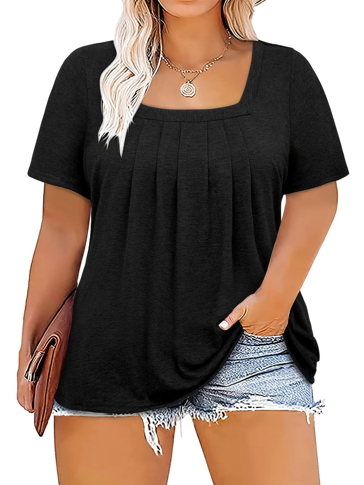 Sophia™ | Elegant Square‑Neck Top