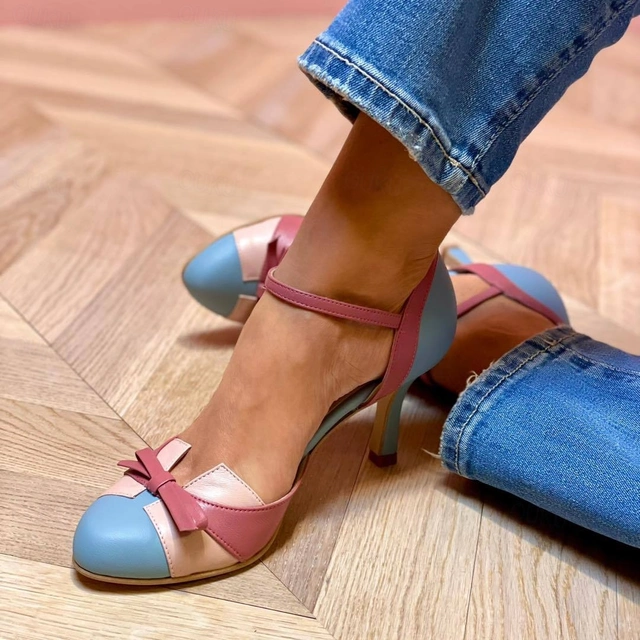 Meca™ - Retro Colorblock Heels