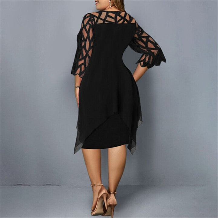 Kaycie | Chic Curvy Midi Dress