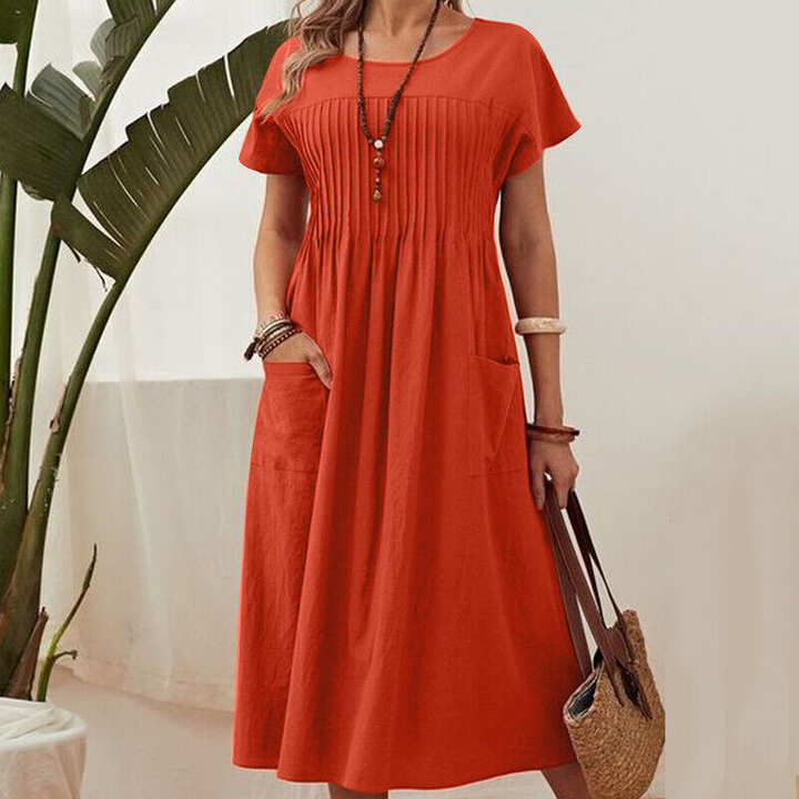Hyacinth | Elegant Pleated Dress