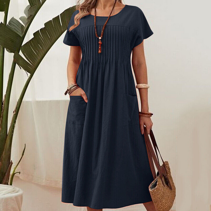 Hyacinth | Elegant Pleated Dress